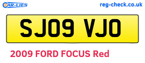 SJ09VJO are the vehicle registration plates.