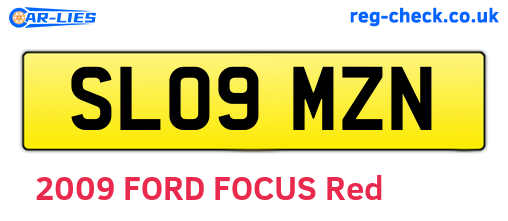 SL09MZN are the vehicle registration plates.