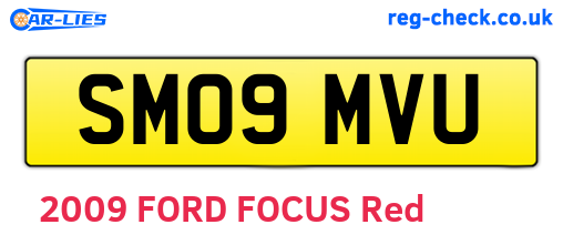 SM09MVU are the vehicle registration plates.