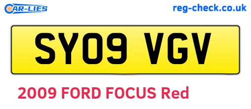 SY09VGV are the vehicle registration plates.