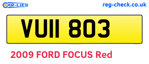 VUI1803 are the vehicle registration plates.
