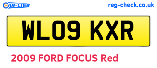 WL09KXR are the vehicle registration plates.