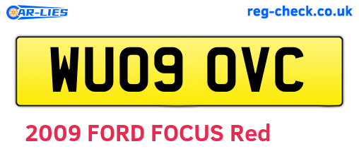 WU09OVC are the vehicle registration plates.