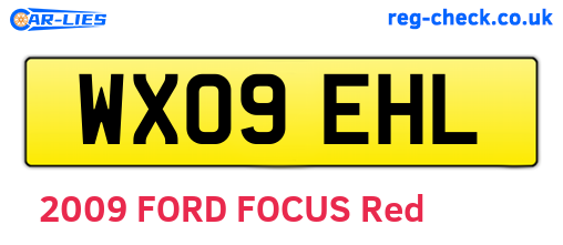 WX09EHL are the vehicle registration plates.