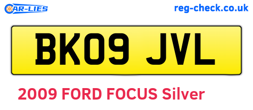BK09JVL are the vehicle registration plates.