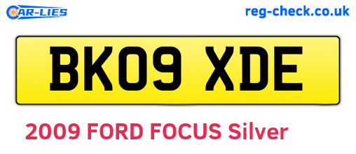 BK09XDE are the vehicle registration plates.