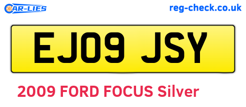 EJ09JSY are the vehicle registration plates.