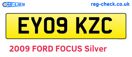 EY09KZC are the vehicle registration plates.