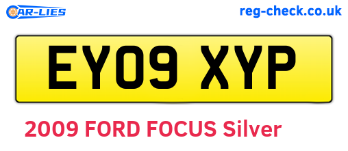 EY09XYP are the vehicle registration plates.