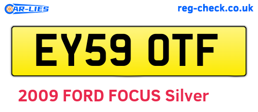 EY59OTF are the vehicle registration plates.