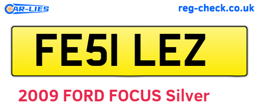 FE51LEZ are the vehicle registration plates.