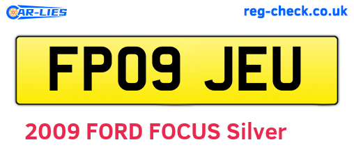 FP09JEU are the vehicle registration plates.