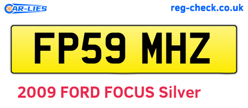 FP59MHZ are the vehicle registration plates.