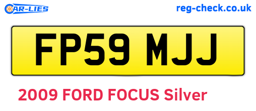 FP59MJJ are the vehicle registration plates.
