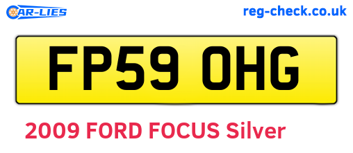 FP59OHG are the vehicle registration plates.