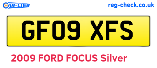 GF09XFS are the vehicle registration plates.