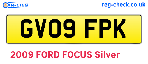 GV09FPK are the vehicle registration plates.