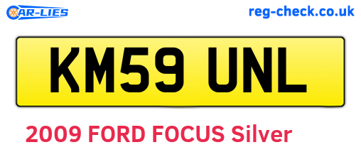 KM59UNL are the vehicle registration plates.