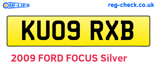 KU09RXB are the vehicle registration plates.