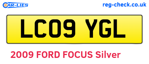 LC09YGL are the vehicle registration plates.