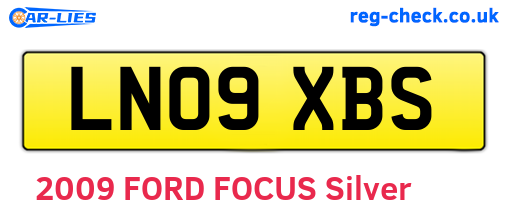 LN09XBS are the vehicle registration plates.