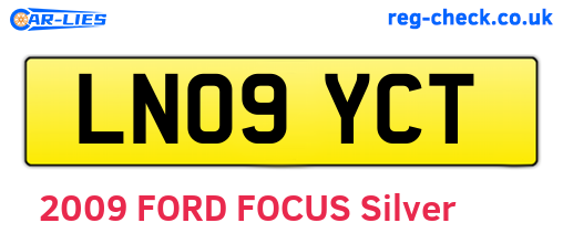 LN09YCT are the vehicle registration plates.