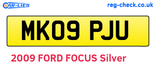 MK09PJU are the vehicle registration plates.