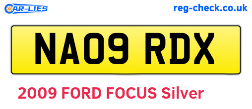 NA09RDX are the vehicle registration plates.