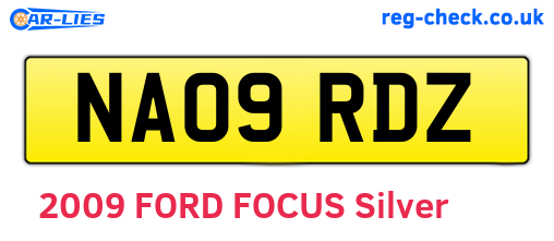 NA09RDZ are the vehicle registration plates.