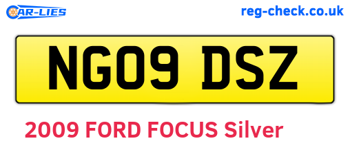 NG09DSZ are the vehicle registration plates.