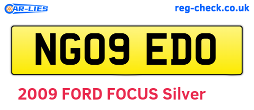 NG09EDO are the vehicle registration plates.