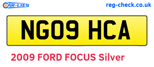 NG09HCA are the vehicle registration plates.