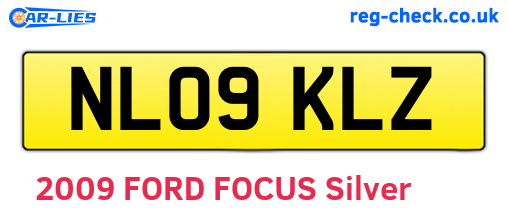 NL09KLZ are the vehicle registration plates.