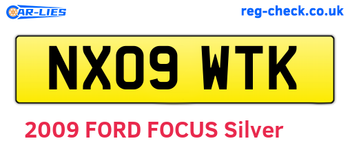 NX09WTK are the vehicle registration plates.