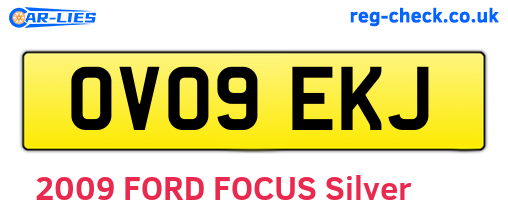 OV09EKJ are the vehicle registration plates.