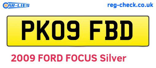 PK09FBD are the vehicle registration plates.
