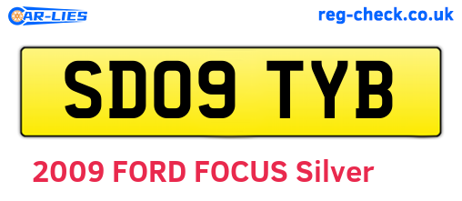 SD09TYB are the vehicle registration plates.