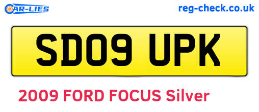 SD09UPK are the vehicle registration plates.