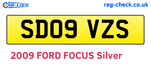 SD09VZS are the vehicle registration plates.
