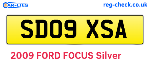 SD09XSA are the vehicle registration plates.