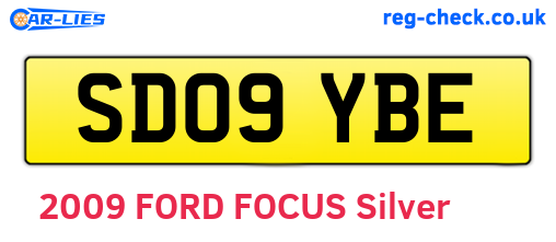SD09YBE are the vehicle registration plates.