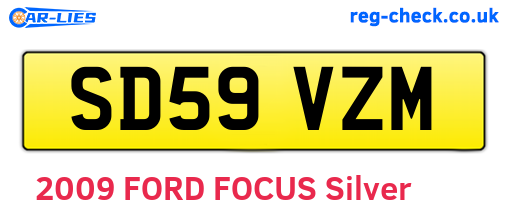 SD59VZM are the vehicle registration plates.