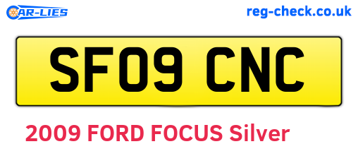 SF09CNC are the vehicle registration plates.