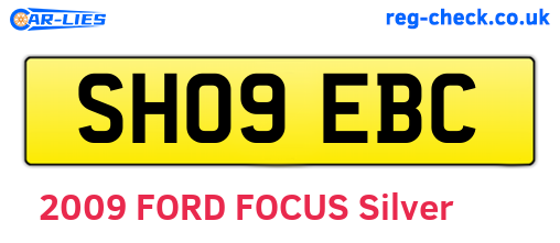 SH09EBC are the vehicle registration plates.
