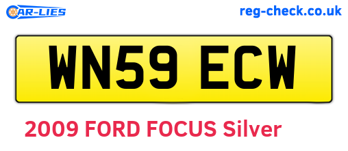WN59ECW are the vehicle registration plates.