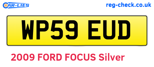 WP59EUD are the vehicle registration plates.