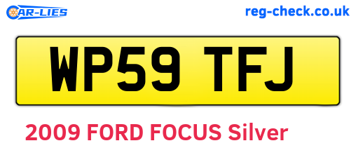 WP59TFJ are the vehicle registration plates.
