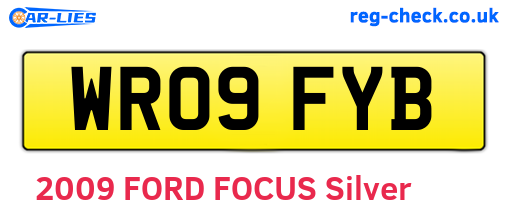 WR09FYB are the vehicle registration plates.