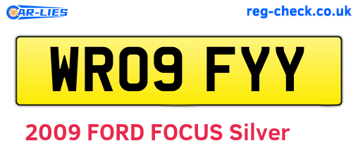 WR09FYY are the vehicle registration plates.