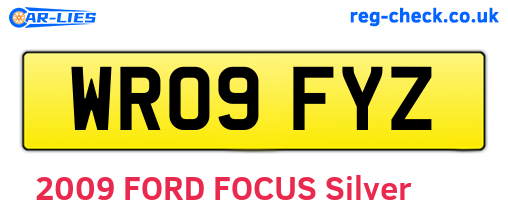 WR09FYZ are the vehicle registration plates.